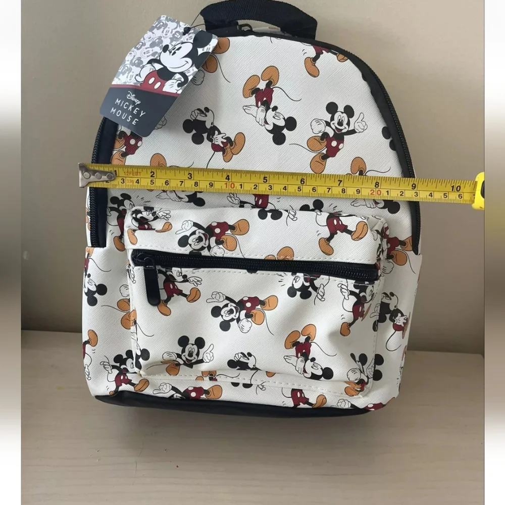 Bioworld Disney MINI Backpack Multi-Color MICKEY MOUSE Print White 11